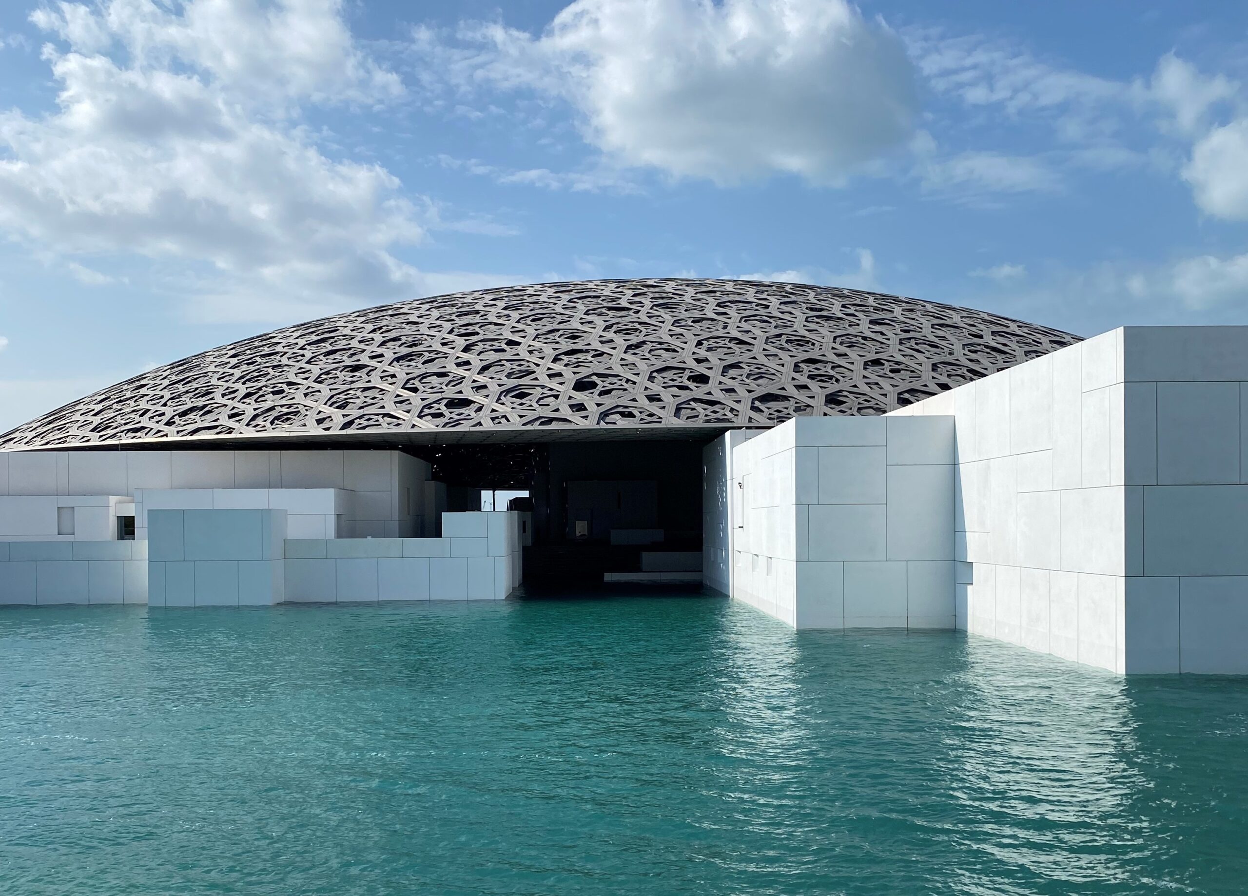 Louvre Abu Dhabi Exterior within Saadiyat Cultural District